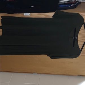 Army green t shirt dress